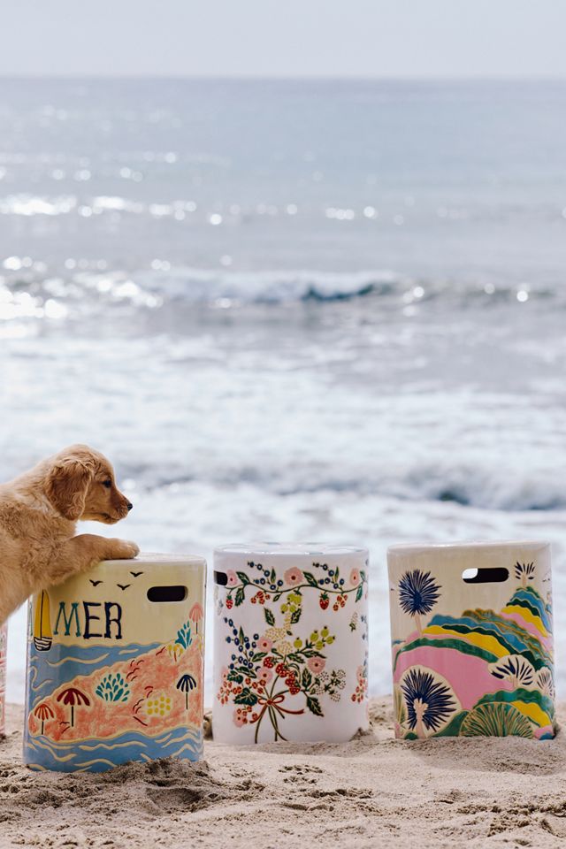 Al Mare Ceramic Side Table | AnthroHome