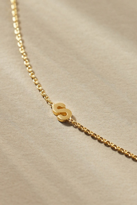 By Anthropologie Delicate Monogram Necklace