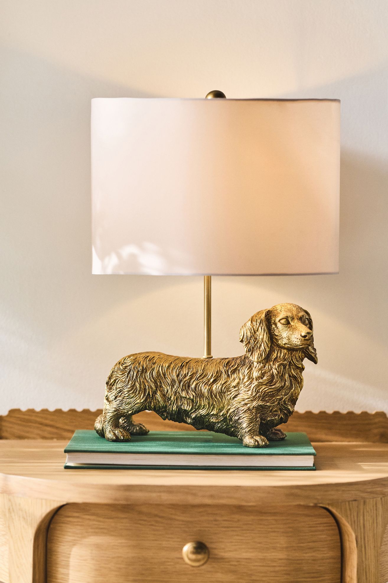 The Icon Table Lamp: Dog Edition - Long Hair Dachshund, One Size