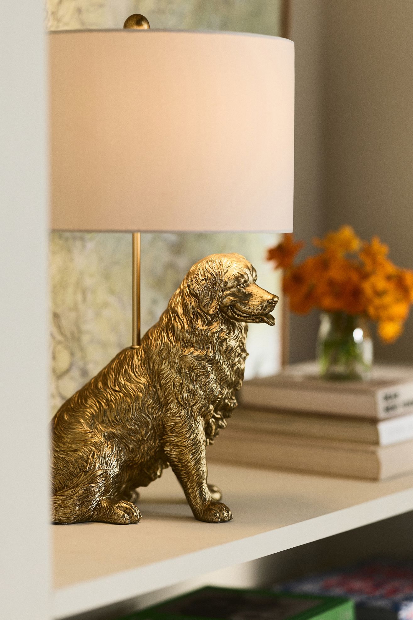 The Icon Table Lamp: Dog Edition - Golden Retriever, One Size