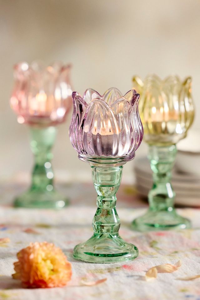 Tulip Glass Votive Holder #2