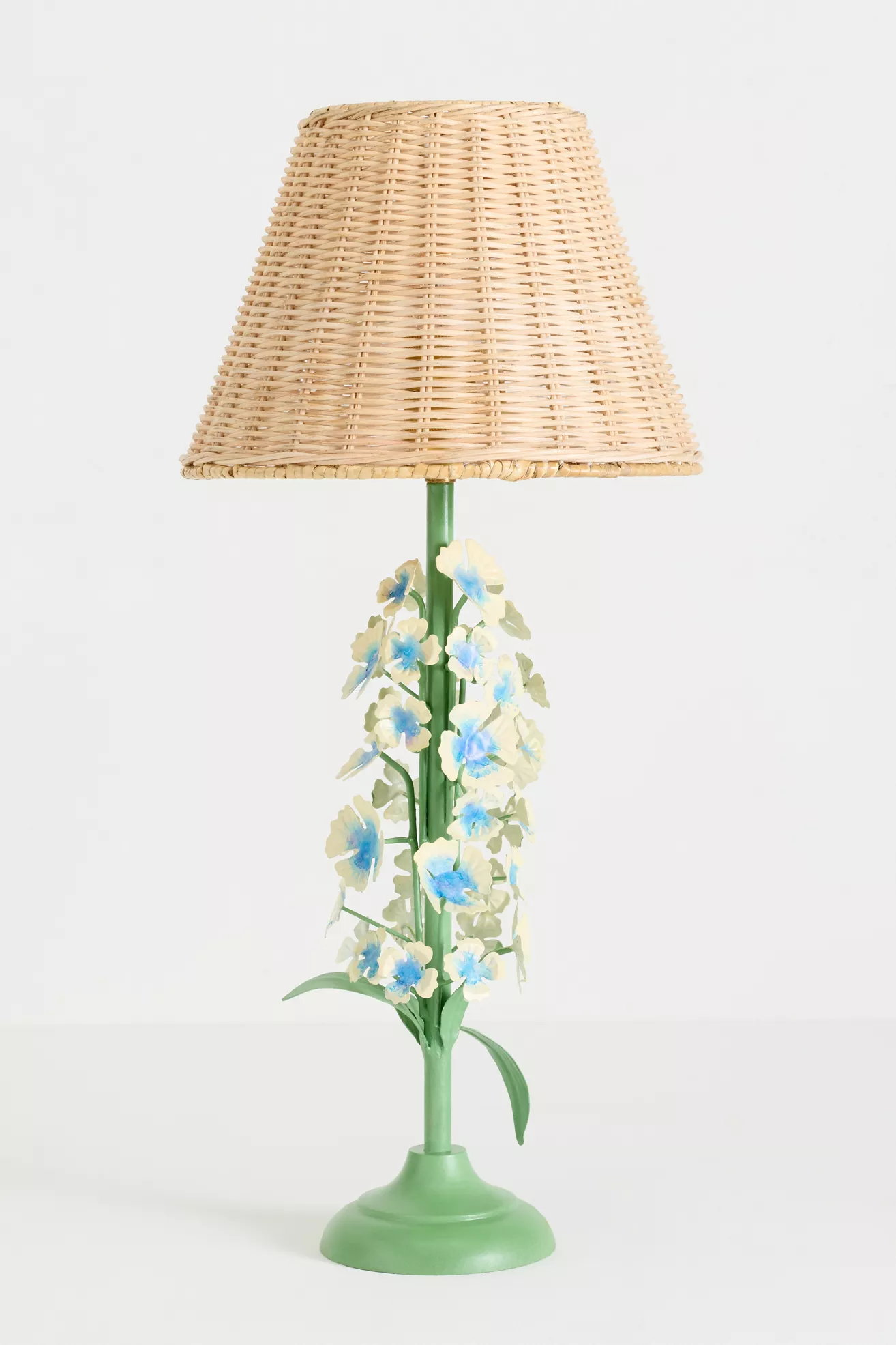 Floral Tole Iron Table Lamp - thumbnail 3