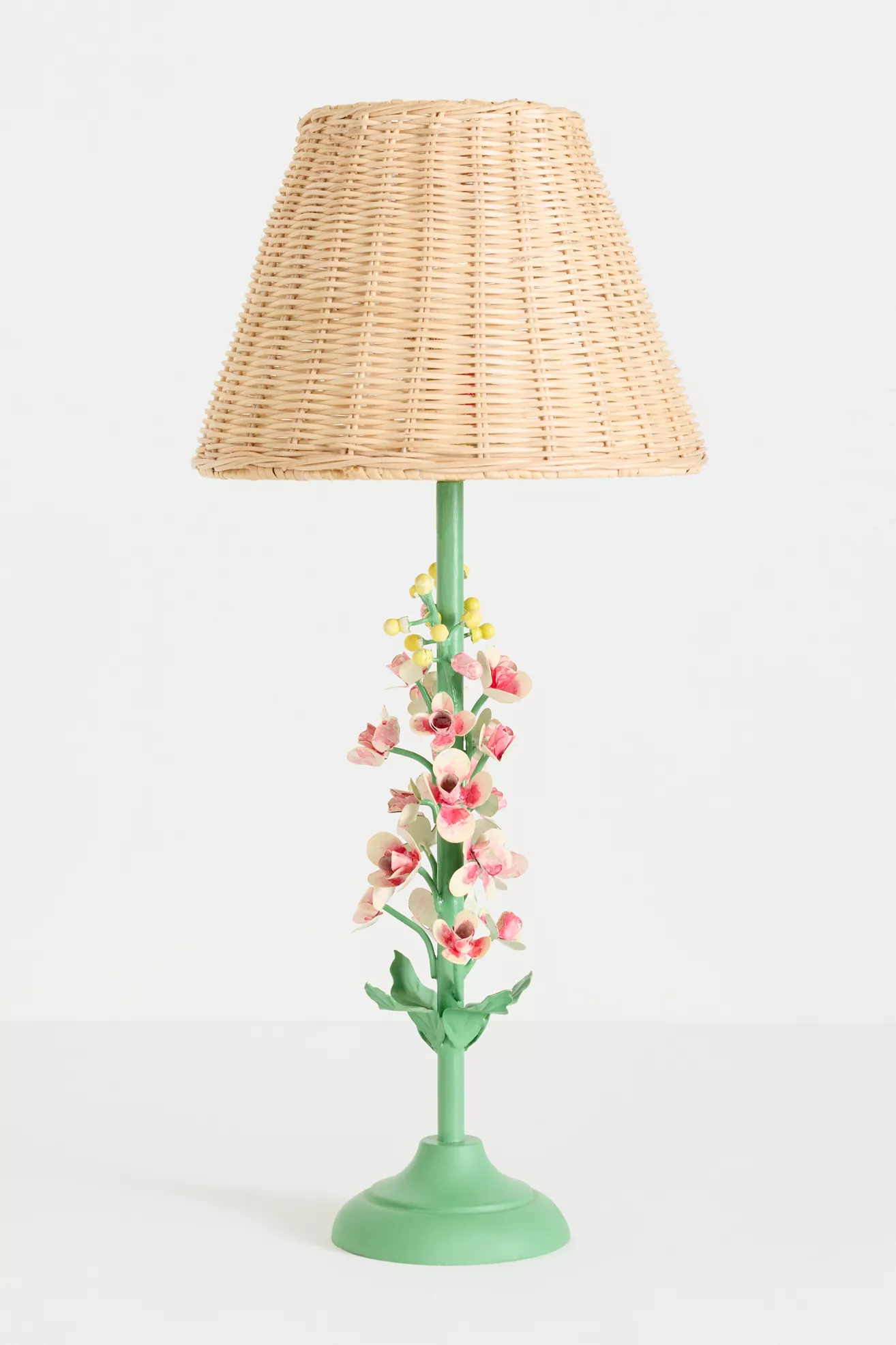Floral Tole Iron Table Lamp - thumbnail 9