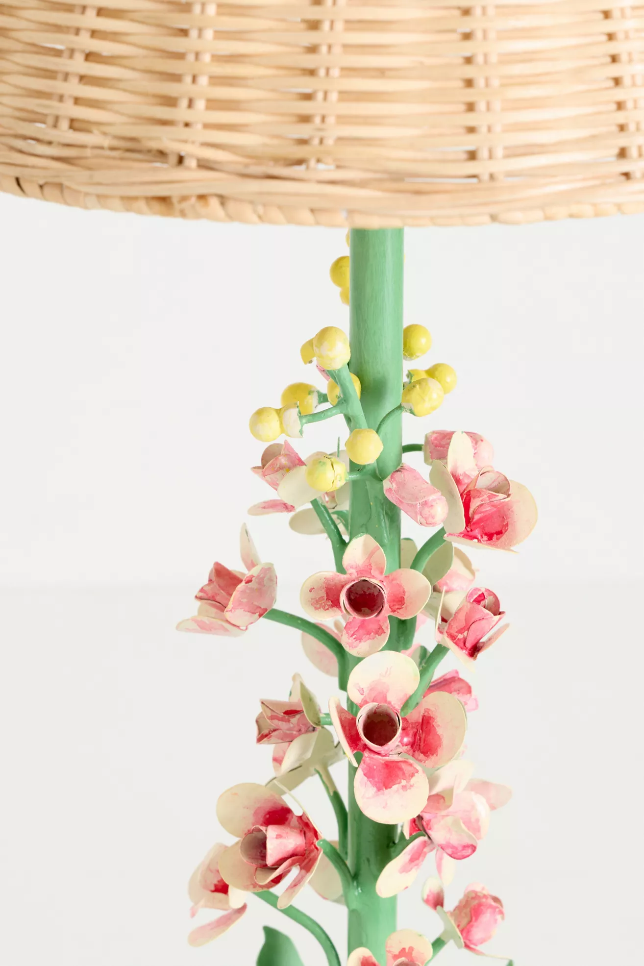 Floral Tole Iron Table Lamp - thumbnail 10