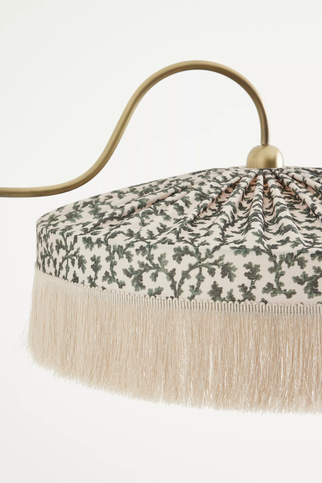Sinclair Tassel-Fringed Linen Floor Lamp - thumbnail 9