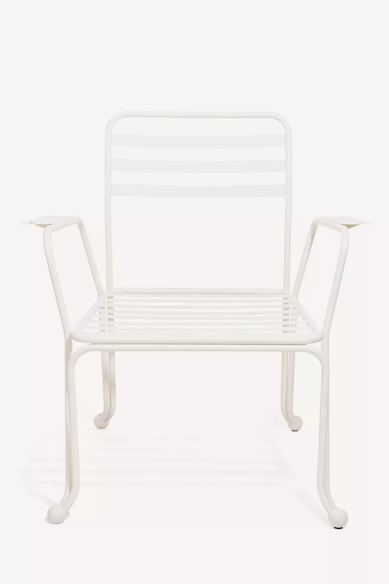 Full view of chair with arms and backrest