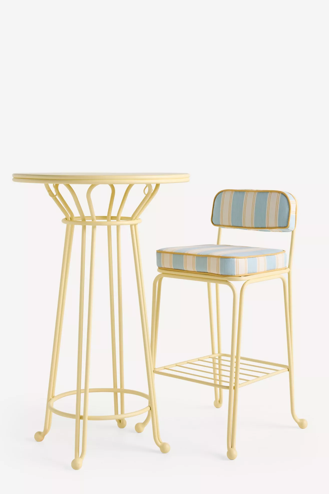 Waterhouse bistro table with matching stool and chair