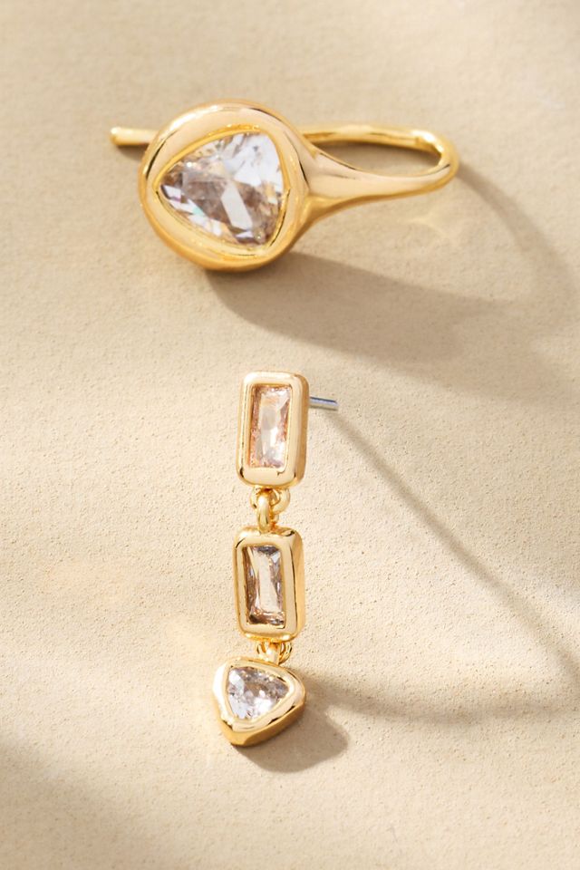 Framed Crystal Earrings, Set of 2 #1