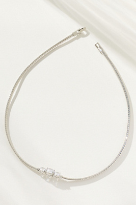 By Anthropologie Delicate Glam Collar Necklace In Silver