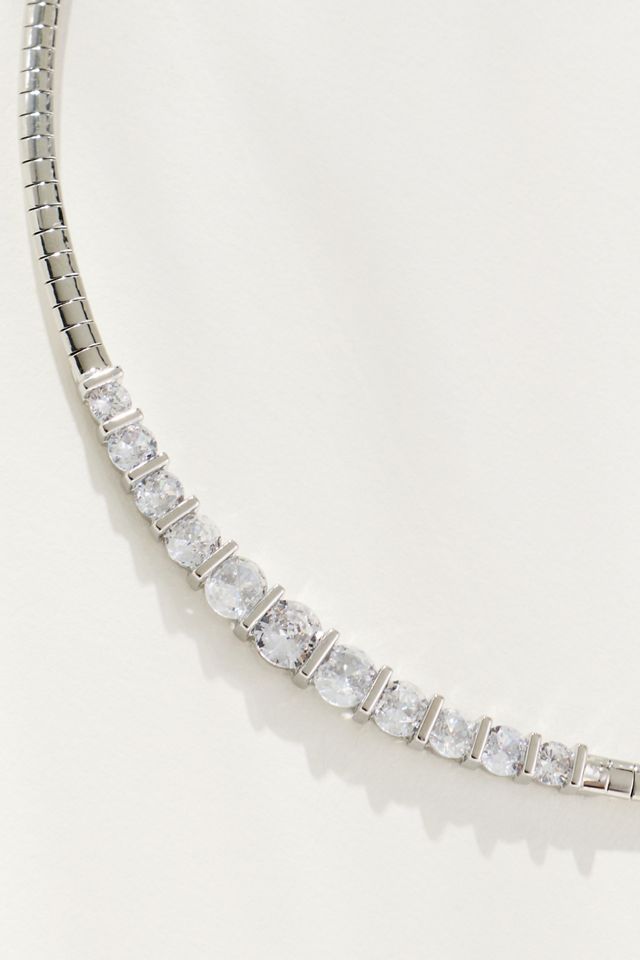 Crystal Bar Collar Necklace #1
