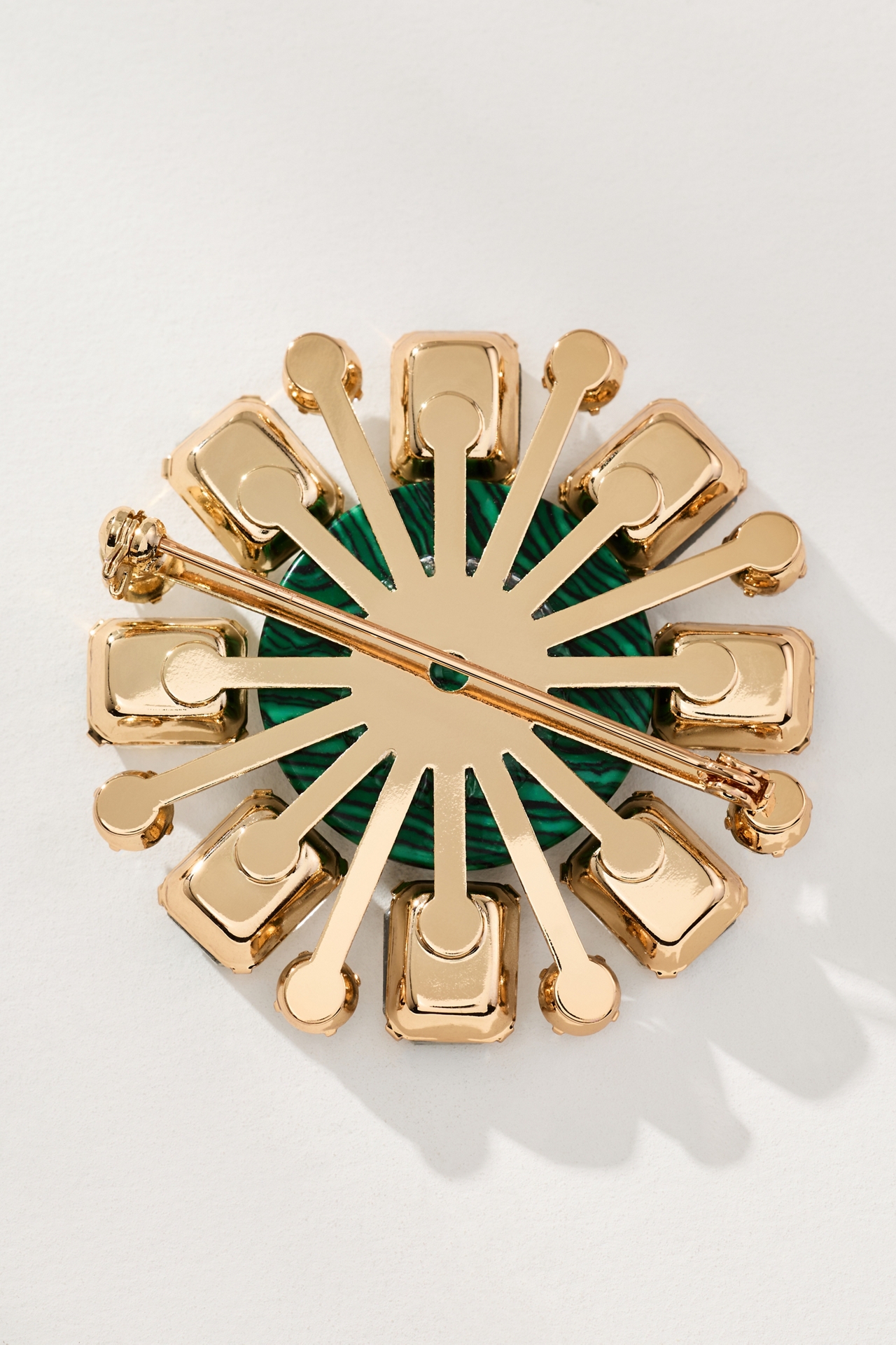 Crystal Stone Brooch