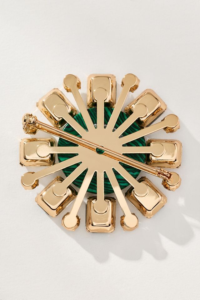 Crystal Stone Brooch #1