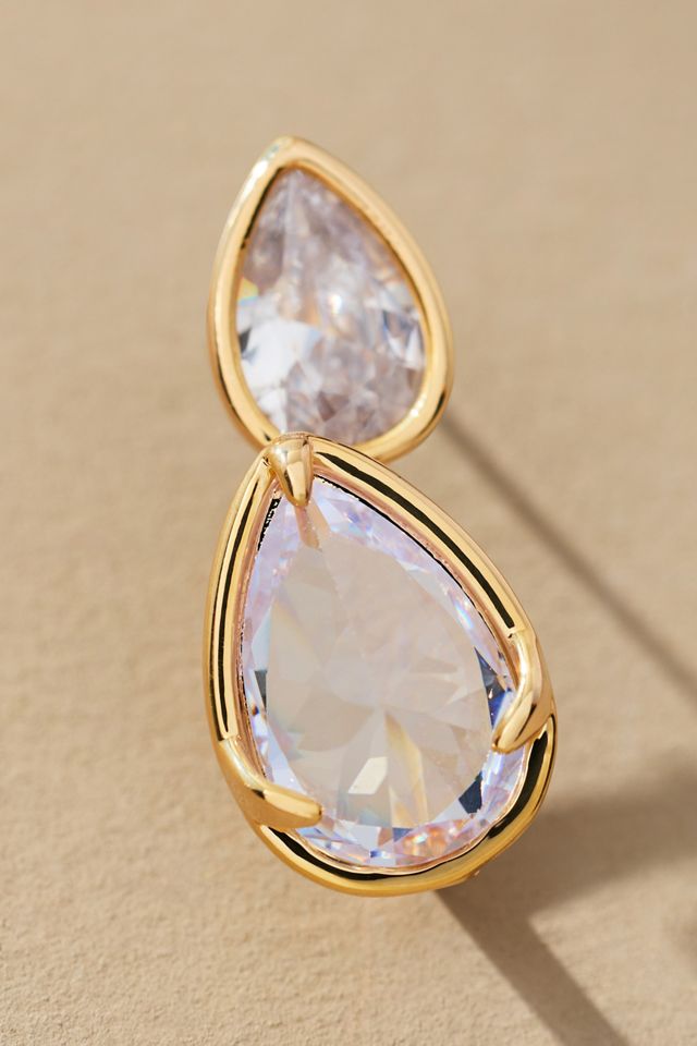 Crystal Teardrop Earrings #1