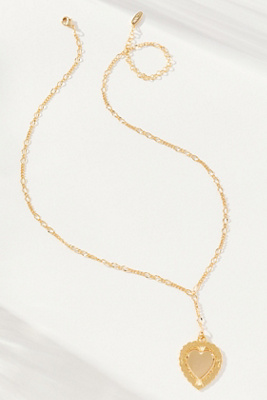 By Anthropologie Heart Pendant Necklace In Gold