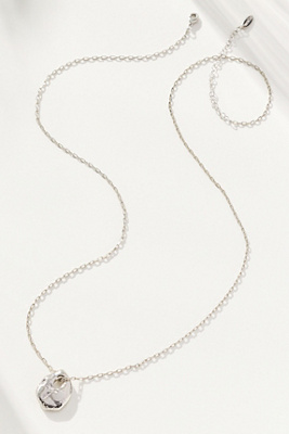 By Anthropologie Sculptural Pendant Necklace In Silver