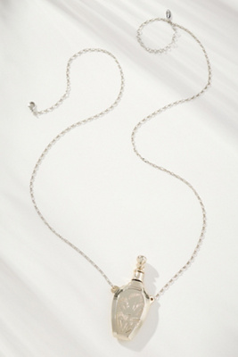 By Anthropologie Bottle Pendant Necklace In Silver