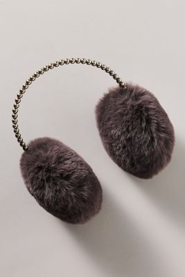 Lele Sadoughi Faux-Fur Pearl Earmuffs