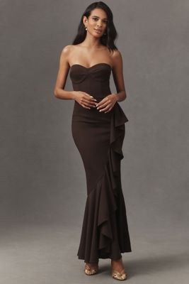 Dress The Population Paris Strapless Mermaid Maxi Dress