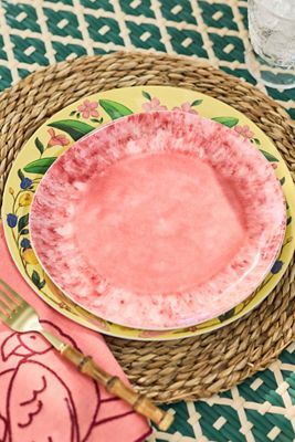 Reactive Melamine Dessert Plates, Set of 4