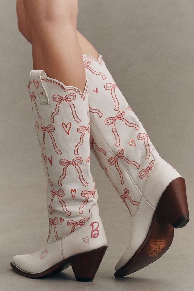 Besita Barbie™ Chic Bow Leather Tall Western Boots | Anthropologie