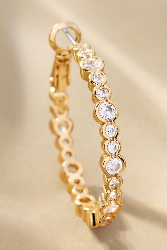 Delicate Glitz Hoop Earrings #1