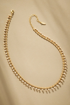 By Anthropologie Drippy Delicate Glitz Necklace In Gold