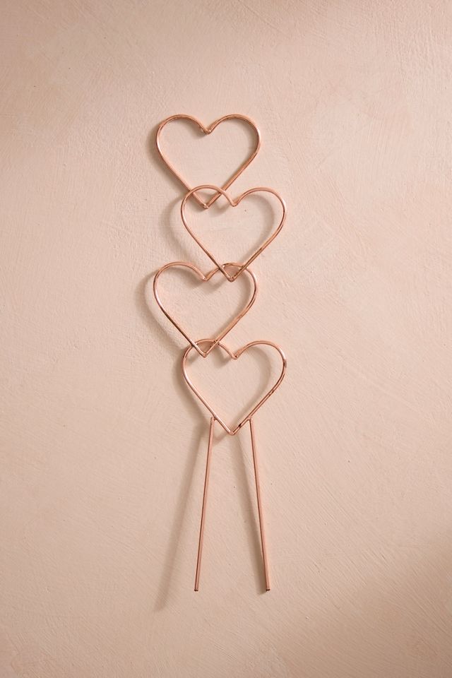 Stacked Hearts Copper Trellis #2