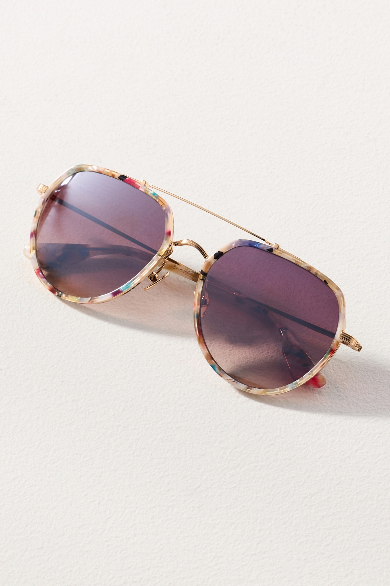 Krewe Baker Acetate Aviator Sunglasses