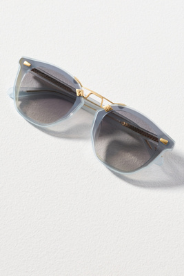 Krewe Beau Nylon Mirrored Circle Sunglasses | Anthropologie display picture 3