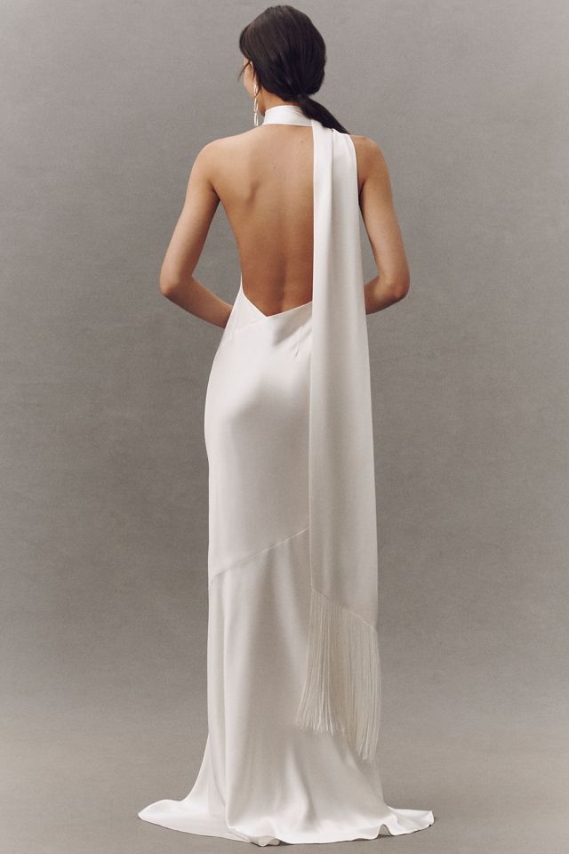 Retrofete Kelsa Satin Maxi Dress #1