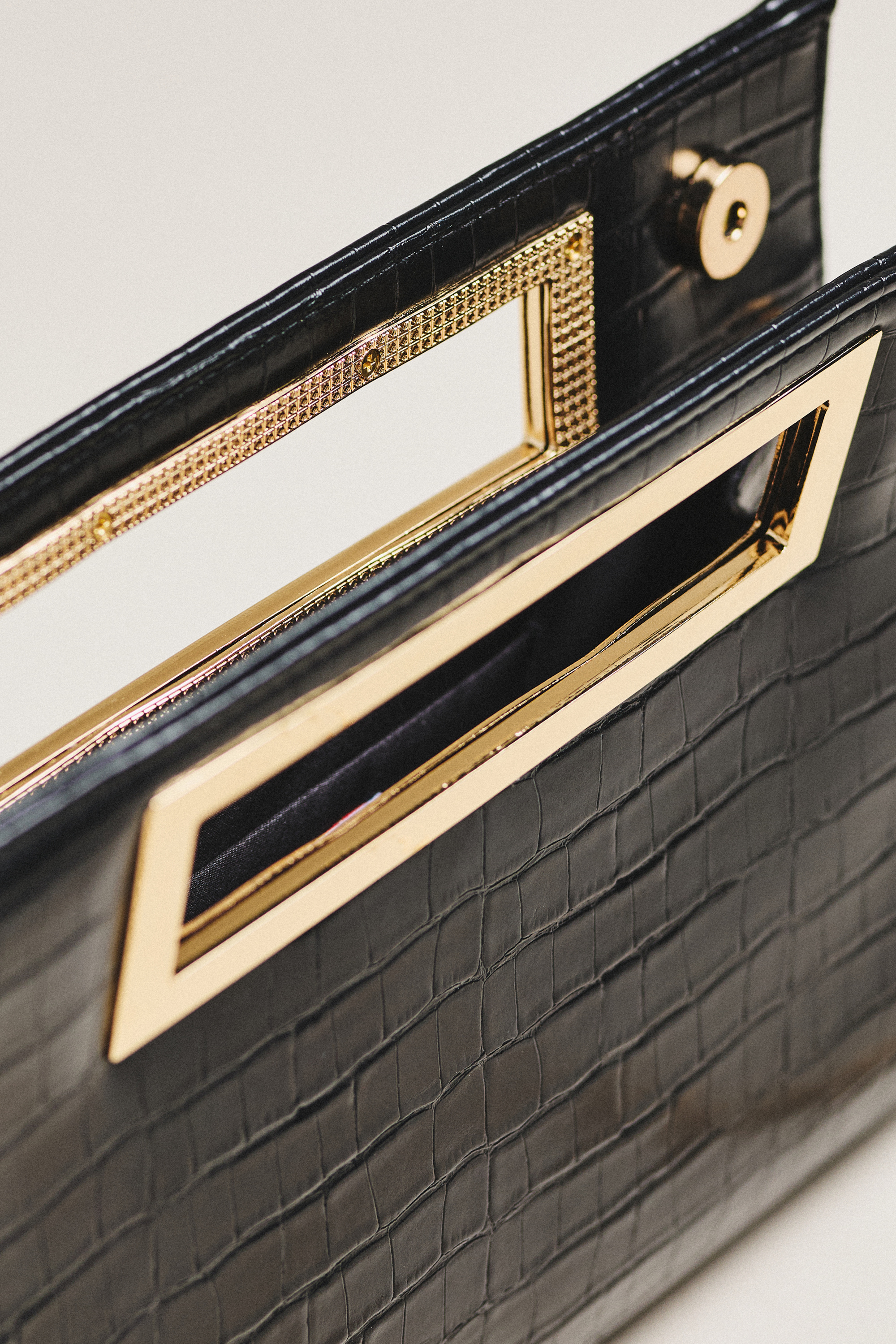 Chloe Faux-Croc Clutch — Image 3