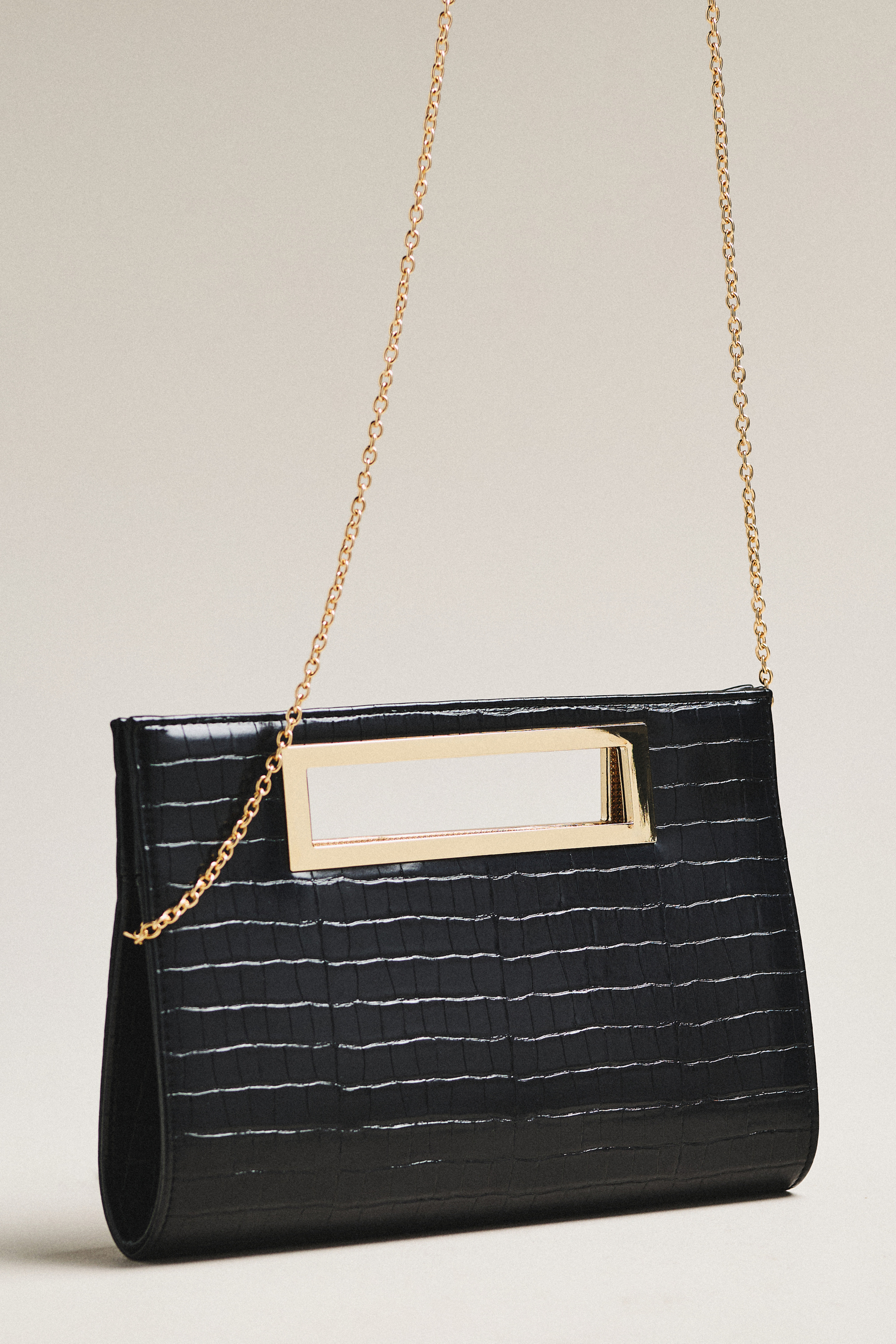 Chloe Faux-Croc Clutch - Image 1