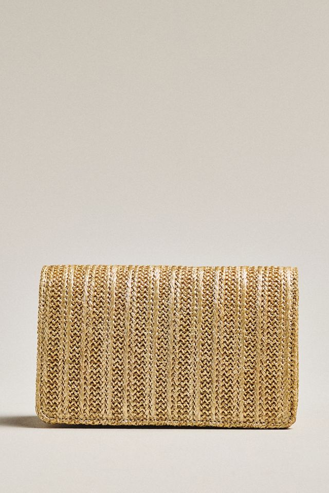 Lisi Lerch Ruby Raffia Snaffle Clutch #1