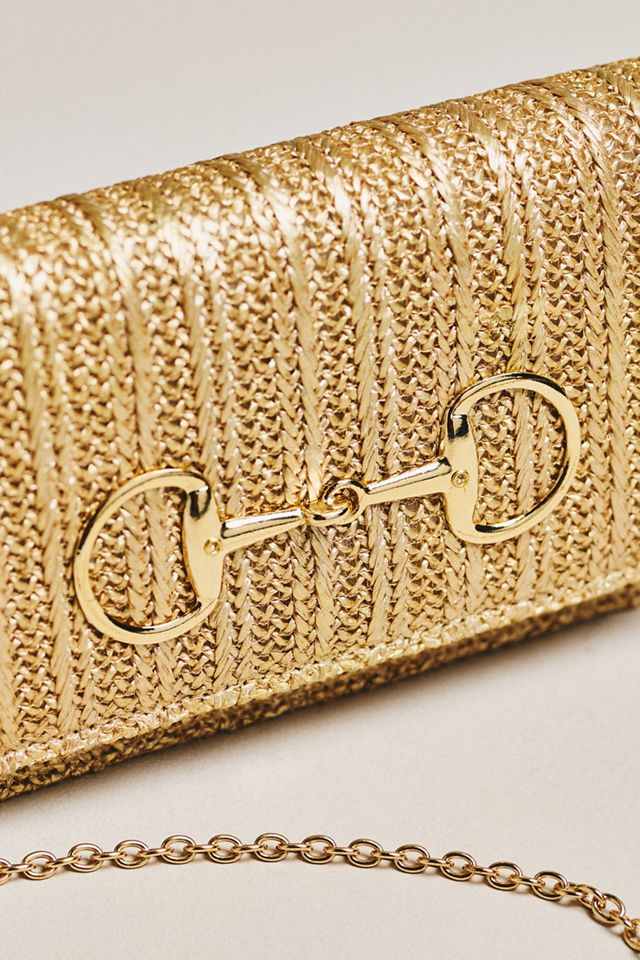 Lisi Lerch Ruby Raffia Snaffle Clutch #2