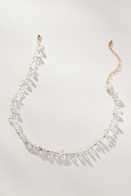 By Anthropologie Multi-color Beaded Necklace In Transparent