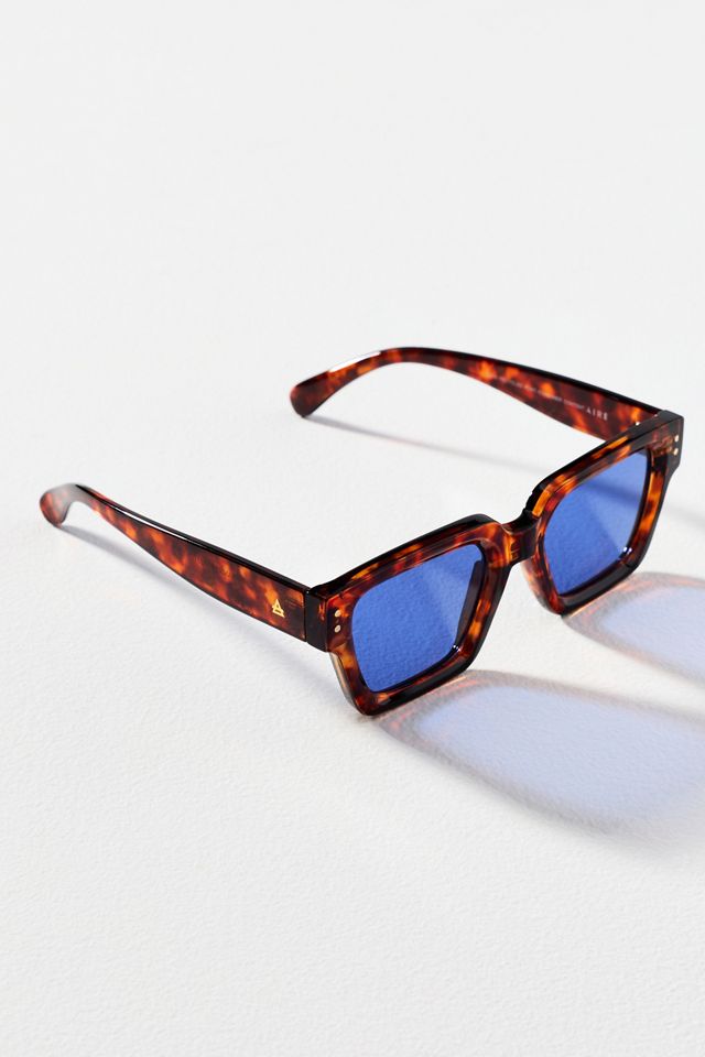 AIRE Transit Square Tortoiseshell Sunglasses | Anthropologie display picture 3