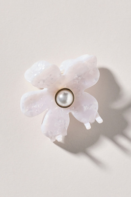 Lele Sadoughi Lily Hair Claw Clip In White