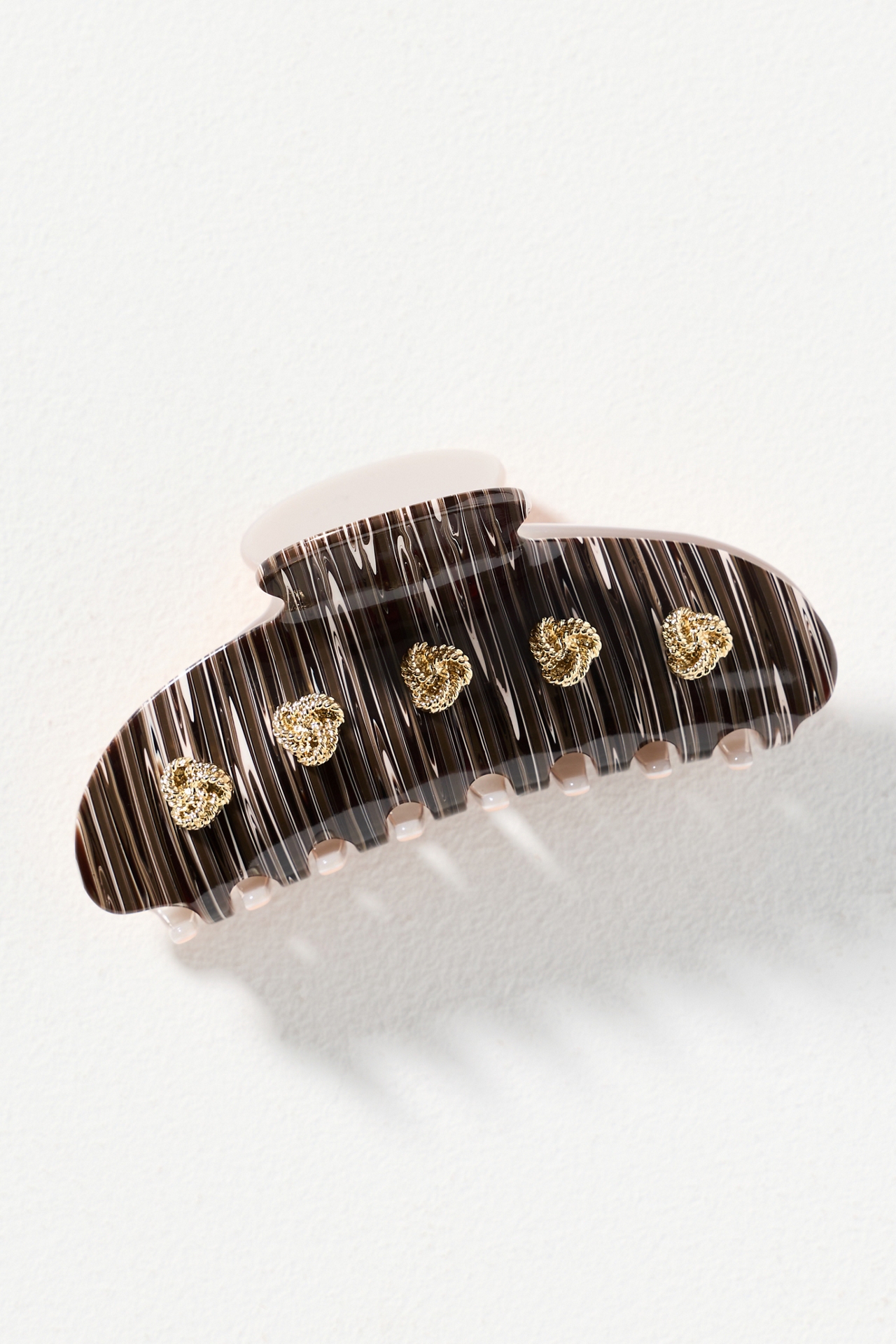 Lele Sadoughi Large Duo Knotted Hair Claw Clip