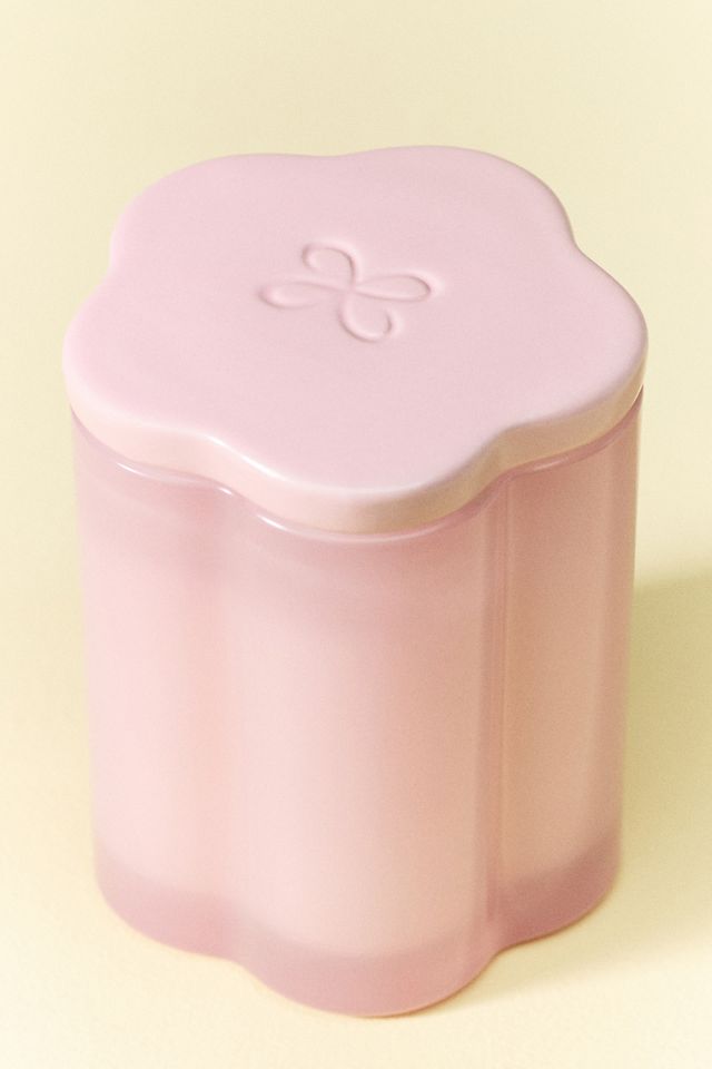 Bougie en verre Maeve Woody Bois salés et rose #2