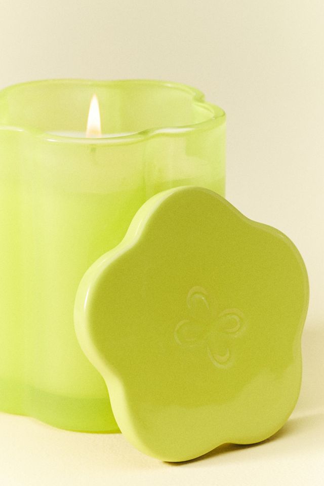 Maeve Floral Lemon Blossom Glass Candle #1