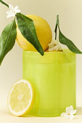 Maeve Floral Lemon Blossom Glass Candle