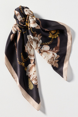 By Anthropologie Scarf Hair Claw Clip In Black