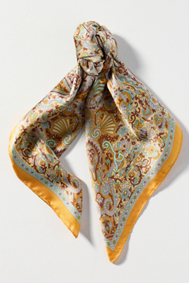 By Anthropologie Scarf Hair Claw Clip In Yellow