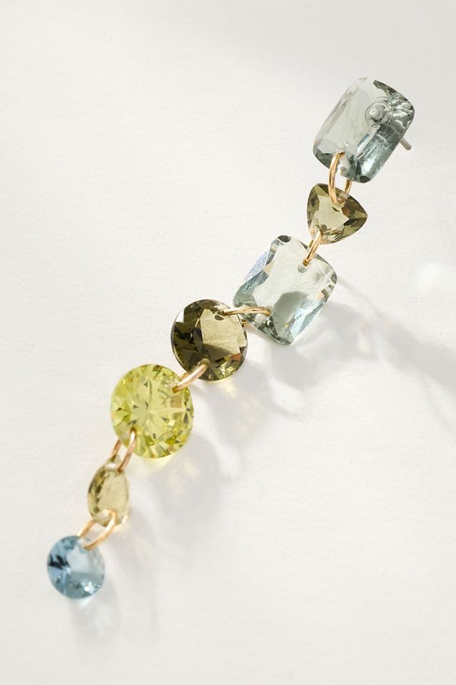 Crystal Stone Drop Earrings #1