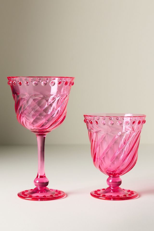 Esther Acrylic Wine Glasses, Set of 4 #4