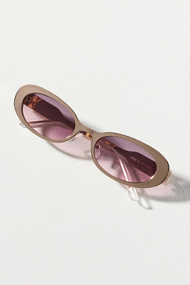 Anthropologie Rectangular Sunglasses/Lavender By Anthropologie Geometric Rectangle Sunglasses | Anthropologie main image 3