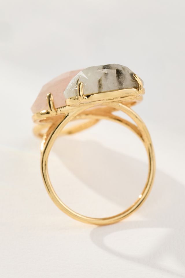 Triple Stone Cocktail Ring #2