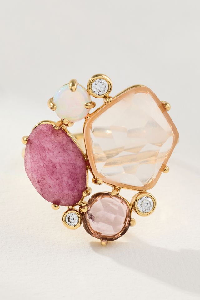 Glam Multi Stone Ring #1
