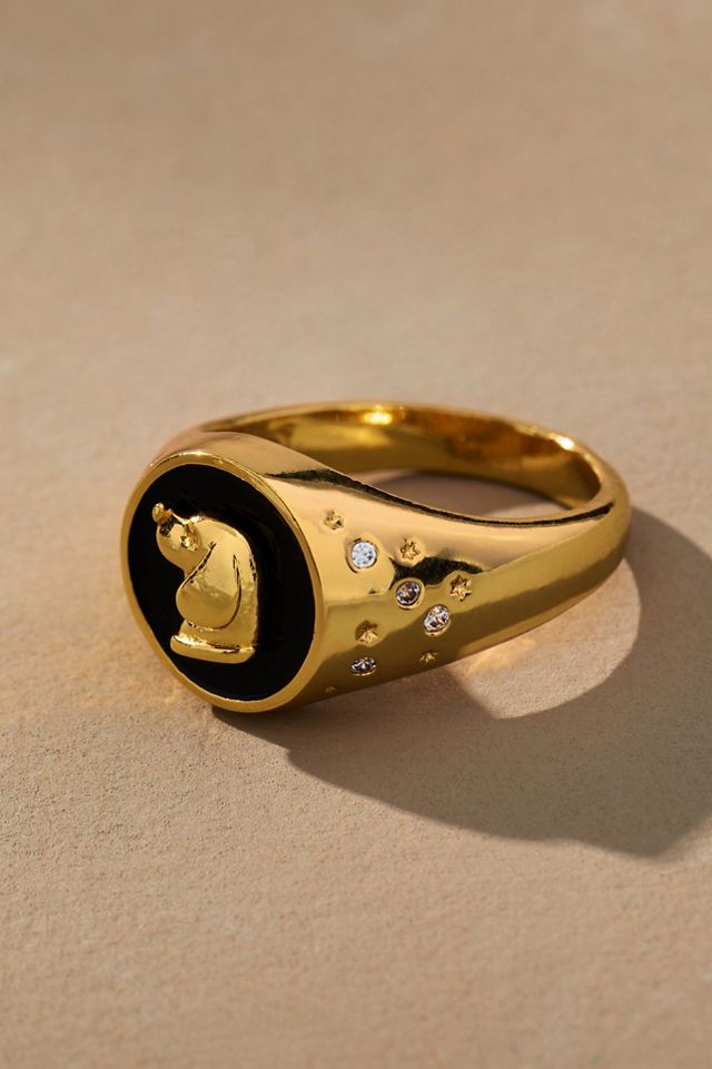 Dog Icon Cocktail Ring #1