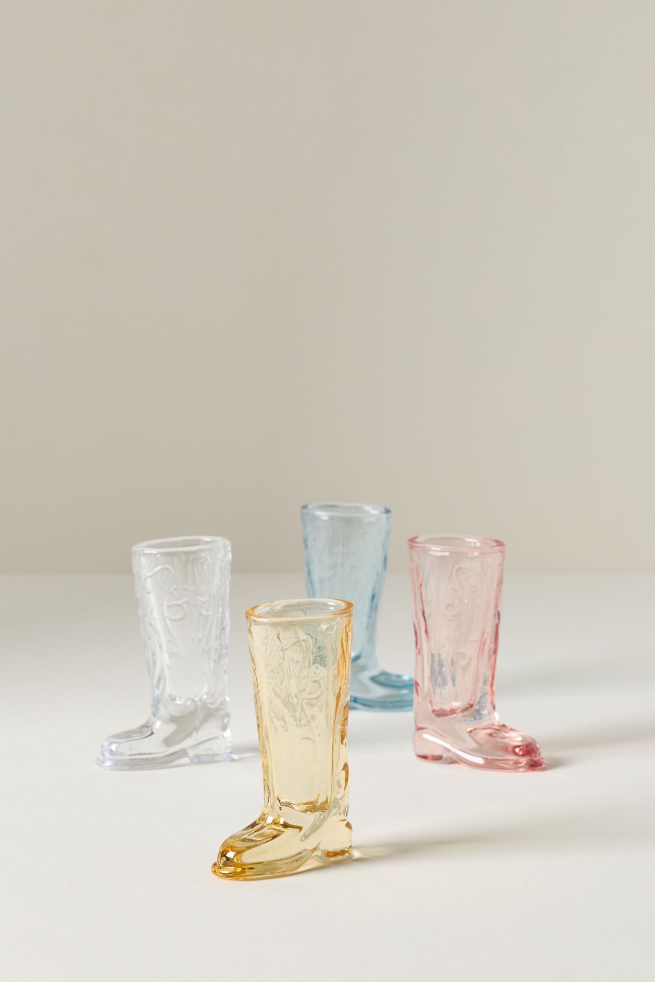 Cowboy Boot Shot Glasses, Set of 4 - Multi, Set Of 4